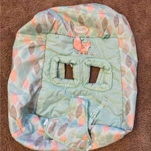 Mint Green Baby Shopping Cart Cover with Fox Design from Comfort & Harmony